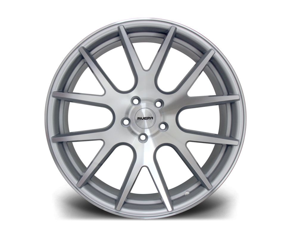 NEW 20" RIVIERA RV185 ALLOY WHEELS IN SILVER WITH POLISHED FACE, WIDER 9.5" REARS
