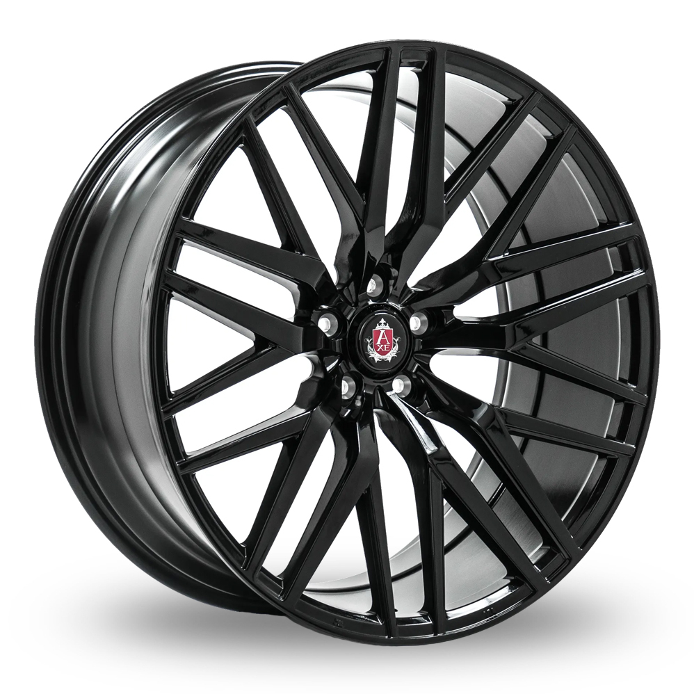 NEW 20" AXE EX30 ALLOY WHEELS IN GLOSS BLACK DEEP CONCAVE, WIDER 10" REAR