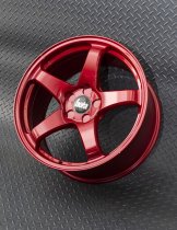 New 18 Inch BOLA B2R Alloy Wheels In Candy Red, Flow Formed, Wider Rear Option