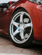 New 18 Inch BOLA B2R Alloy Wheels In Crystal Silver, Flow Formed, Wider Rear Option
