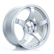 New 18 Inch BOLA B2R Alloy Wheels In Crystal Silver, Flow Formed, Wider Rear Option, BMW 5x120