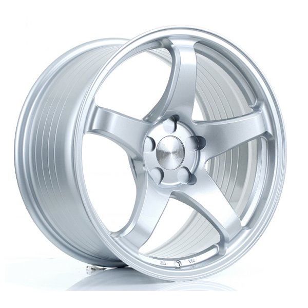New 18 Inch BOLA B2R Alloy Wheels In Crystal Silver, Flow Formed, Wider Rear Option, BMW 5x120