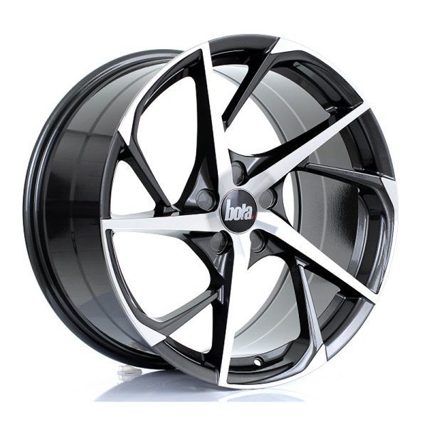New 19 Inch BOLA B18 Alloy Wheels In Gunmetal Polished Face, Wider Rear Option
