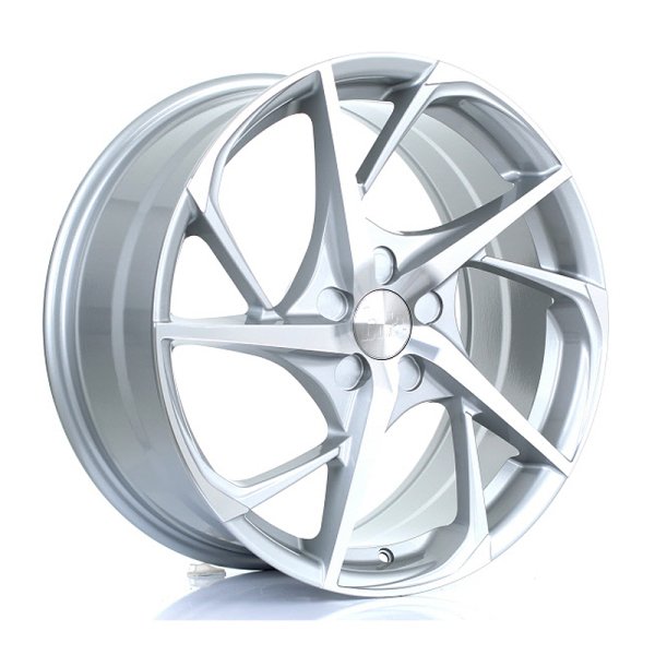 New 19 Inch BOLA B18 Alloy Wheels In Silver Polished Face, Wider Rear Option