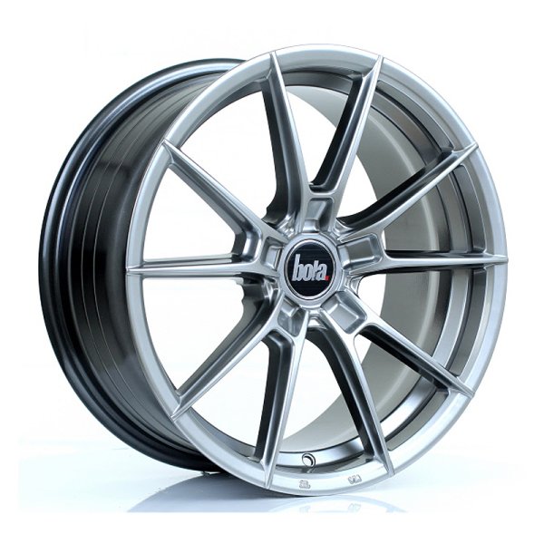 New 17 Inch BOLA B19 Alloy Wheels In Hyper Black, Flow Formed