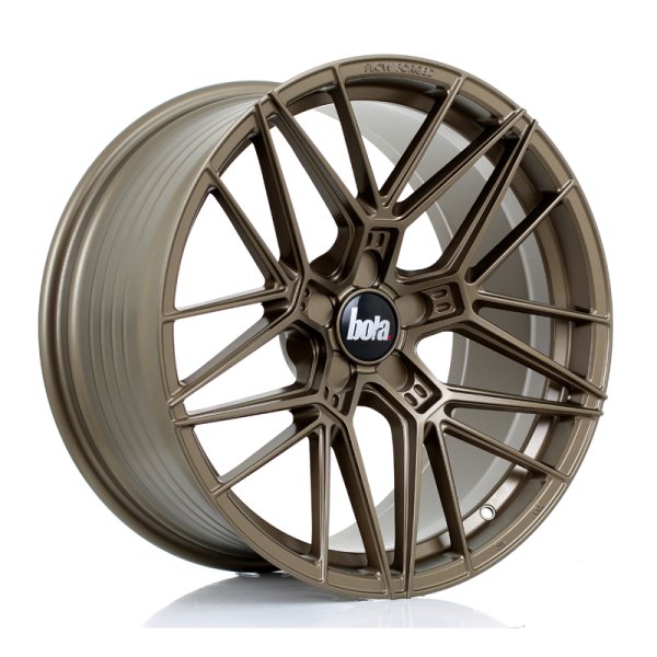 New 18 Inch BOLA FLZ Alloy Wheels In Matt Bronze, Flow Formed, Wider Rear Option, BMW 5x120