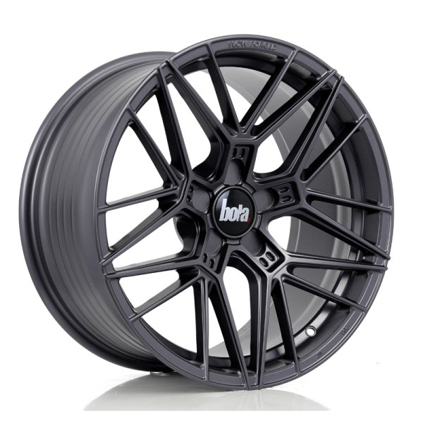 New 21 Inch BOLA FLZ Alloy Wheels In Matt Gunmetal, Flow Formed, Wider Rear Options