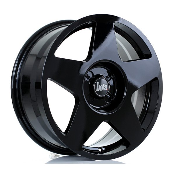 New 19 Inch BOLA B10 Alloy Wheels In Gloss Black, Wider Rear Option, BMW 5x120