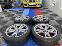 Used 18 Inch Genuine Bmw Style 436m M140i M240i Alloy Wheels, Fully Refurbished, Wide Rear Inc Tyres 5x120