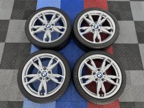 Used 18 Inch Genuine Bmw Style 436m M140i M240i Alloy Wheels, Fully Refurbished, Wide Rear Inc Tyres 5x120