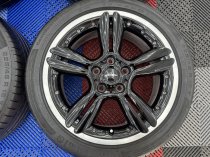 Used 18 Inch Genuine R60 Mini Countryman Style R127 2 Piece Split Rim Alloy Wheels, Good Condition Inc Tyres 5x120