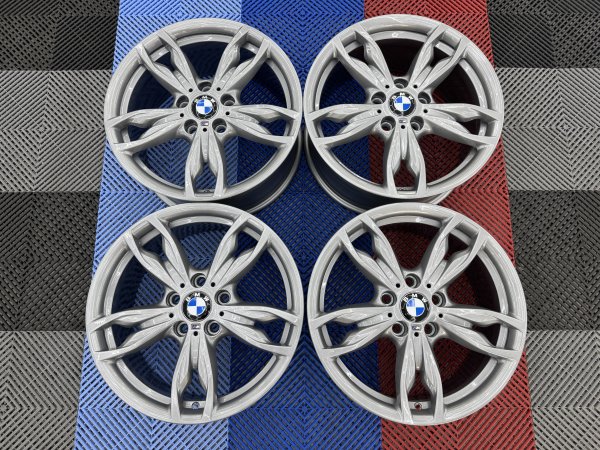 Used 18 Inch Genuine BMW Style 436M 140i 240i Alloy Wheels, Fully Refurbished in Ferric Grey Wider Rears 5x120