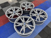 Used 18 Inch Genuine BMW Style 436M 140i 240i Alloy Wheels, Fully Refurbished in Ferric Grey Wider Rears 5x120