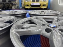 Used 18 Inch Genuine BMW Style 436M 140i 240i Alloy Wheels, Fully Refurbished in Ferric Grey Wider Rears 5x120