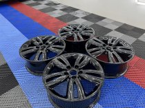 Used 17 Inch Genuine Mini Style 562 JCW Track Spoke Alloy Wheels , Fully Refurbished In Gloss Black 5x112