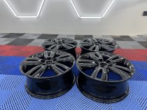 Used 17 Inch Genuine Mini Style 562 JCW Track Spoke Alloy Wheels , Fully Refurbished In Gloss Black 5x112