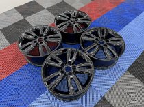 Used 17 Inch Genuine Mini Style 562 JCW Track Spoke Alloy Wheels , Fully Refurbished In Gloss Black 5x112