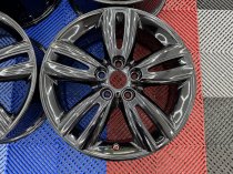 Used 17 Inch Genuine Mini Style 562 JCW Track Spoke Alloy Wheels , Fully Refurbished In Gloss Black 5x112