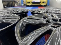 Used 17 Inch Genuine Mini Style 562 JCW Track Spoke Alloy Wheels , Fully Refurbished In Gloss Black 5x112