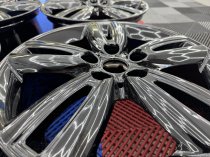 Used 17 Inch Genuine Mini Style 562 JCW Track Spoke Alloy Wheels , Fully Refurbished In Gloss Black 5x112