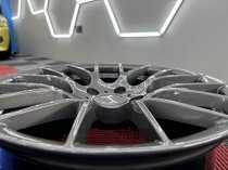 NEW 18 INCH 359 STYLE ALLOY WHEELS IN GLOSS GUNMETAL, WIDER 9" REARS 5x120