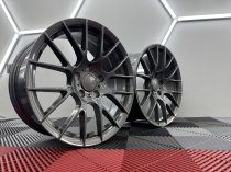 NEW 18 INCH 359 STYLE ALLOY WHEELS IN GLOSS GUNMETAL, WIDER 9" REARS 5x120