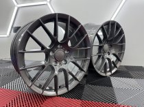NEW 18 INCH 359 STYLE ALLOY WHEELS IN GLOSS GUNMETAL, WIDER 9" REARS 5x120