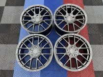 NEW 18 INCH 359 STYLE ALLOY WHEELS IN GLOSS GUNMETAL, WIDER 9" REARS 5x120