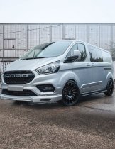 New 20 Inch Bola Vansport B21 Alloy Wheels In Gloss Black, 1250kg Load Rated, Ford Transit Custom 5x160
