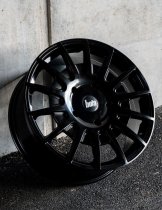 New 18 Inch Bola Vansport B24 Alloy Wheels In Gloss Black, 900kg Load Rated, Ford Transit Custom 5x160