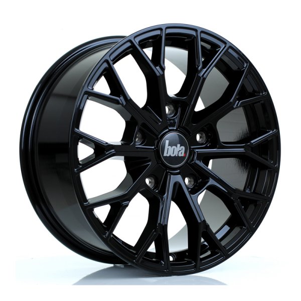 New 18 Inch Bola Vansport B24 Alloy Wheels In Gloss Black, 900kg Load, Ford Transit Custom Gen 1 Van 5x160