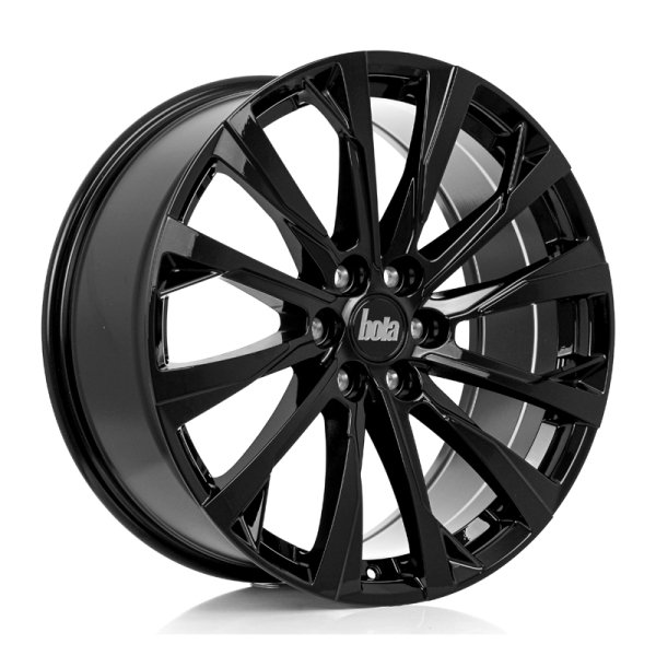 New 20 Inch Bola Vansport B34 Alloy Wheels In Gloss Black, 1250kg Load Rated, Ford Transit Custom, VW Transporter T7 6x120