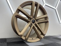 NEW 20 INCH 5 TWIN SPOKE ALLOY WHEELS IN MATT BRONZE 5x120