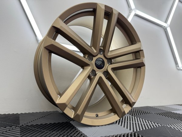 NEW 20 INCH 5 TWIN SPOKE ALLOY WHEELS IN MATT BRONZE 5x120