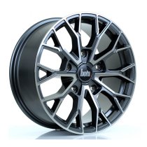 New 18 Inch Bola Vansport B24 Alloy Wheels In Gloss Gunmetal Polished Face, 900kg Load Rated, Ford Transit Custom 5x160