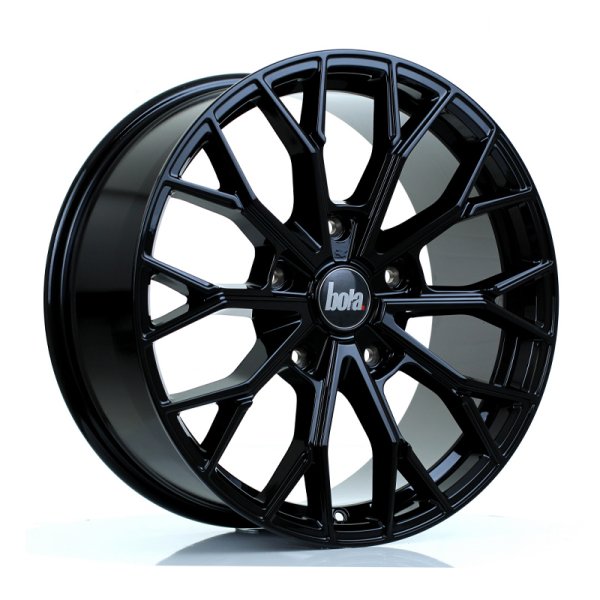 New 20 Inch Bola Vansport B24 Alloy Wheels In Gloss Black, 900kg Load Rated, Ford Transit Custom 5x160