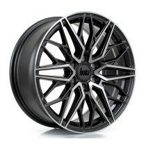 New 18 Inch Bola Vansport B32 Alloy Wheels In Gloss Gunmetal Polished Face, 1150kg Load, Ford Transit Custom, VW Transporter T7 6x120