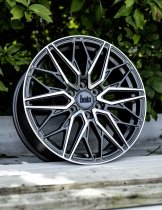 New 18 Inch Bola Vansport B32 Alloy Wheels In Gloss Gunmetal Polished Face, 1150kg Load, Ford Transit Custom, VW Transporter T7 6x120