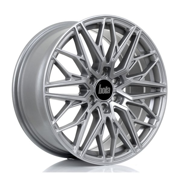 New 18 Inch Bola Vansport B32 Alloy Wheels In Crystal Silver, 1150kg Load, Ford Transit Custom, VW Transporter T7 6x120