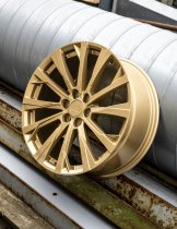 New 20 Inch Bola Vansport B34 Alloy Wheels In Gold, 1250kg Load Rated, Ford Transit Custom, VW Transporter T7 6x120