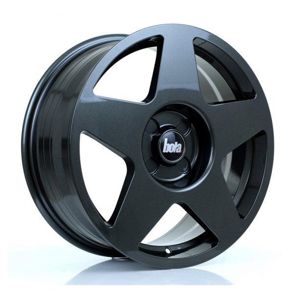 New 17 Inch BOLA B10 Alloy Wheels In Gloss Gunmetal, BMW 5x120