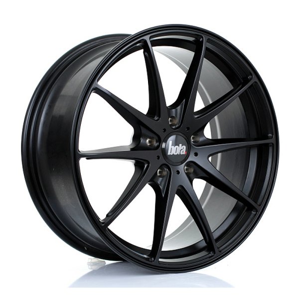 New 18 Inch BOLA B9 Alloy Wheels In Matt Black With Wider Rear Option