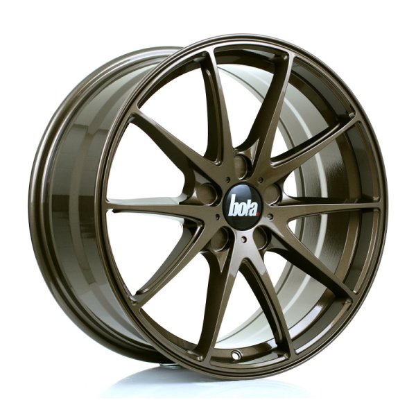 New 18 Inch BOLA B9 Alloy Wheels In Gloss Bronze With Wider Rear Option, 5x120