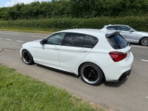 New 17 Inch Fox Hiro Flow Forged Alloy Wheels In Gloss Black With Polished Dish 5x112
