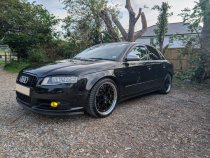New 17 Inch Fox Hiro Flow Forged Alloy Wheels In Gloss Black With Polished Dish 5x112