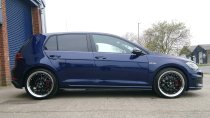 New 17 Inch Fox Hiro Flow Forged Alloy Wheels In Gloss Black With Polished Dish 5x112