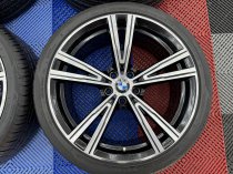 Used 19 Inch Genuine Bmw Style 793 Individual G20 3 Series Alloy Wheels, Fully Refurbished, Wide Rear, Inc Runflat Tyres (New Rears) 5x112