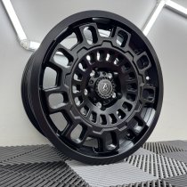 New 17 Inch AXE EX38 Alloy Wheels In Satin Black 1150kg, Vauxhall Vivaro B, Nissan Primastar NV300, Renault Trafic 5x114.3