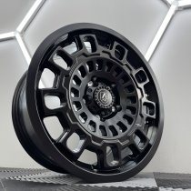 New 17 Inch AXE EX38 Alloy Wheels In Satin Black 1150kg, VW Crafter, Mercedes Sprinter 6x130