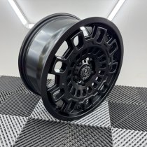 New 17 Inch AXE EX38 Alloy Wheels In Satin Black 1150kg, VW Crafter, Mercedes Sprinter 6x130